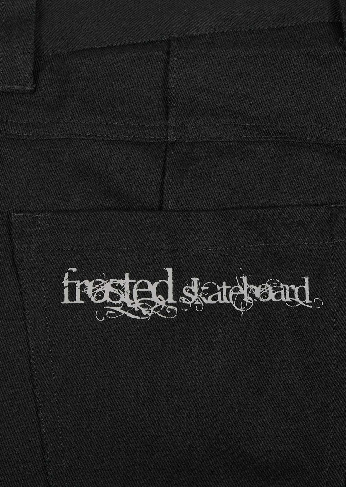 Frosted Unisex Chino Pants Black