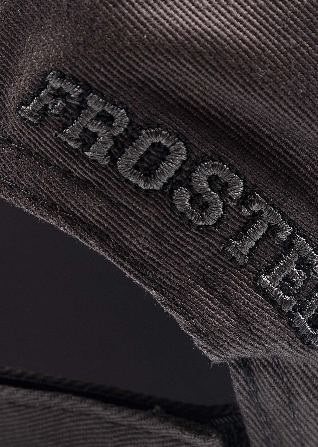 Frosted Unisex Embroidery Cap Charcoal/Black