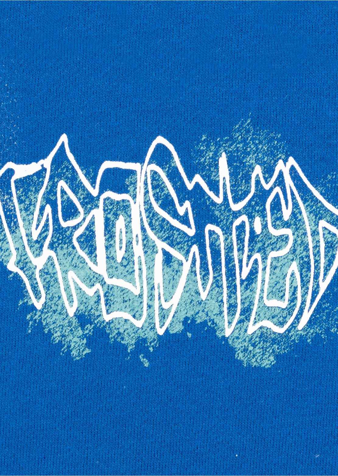 Frosted Unisex Fog Logo Hood Blue