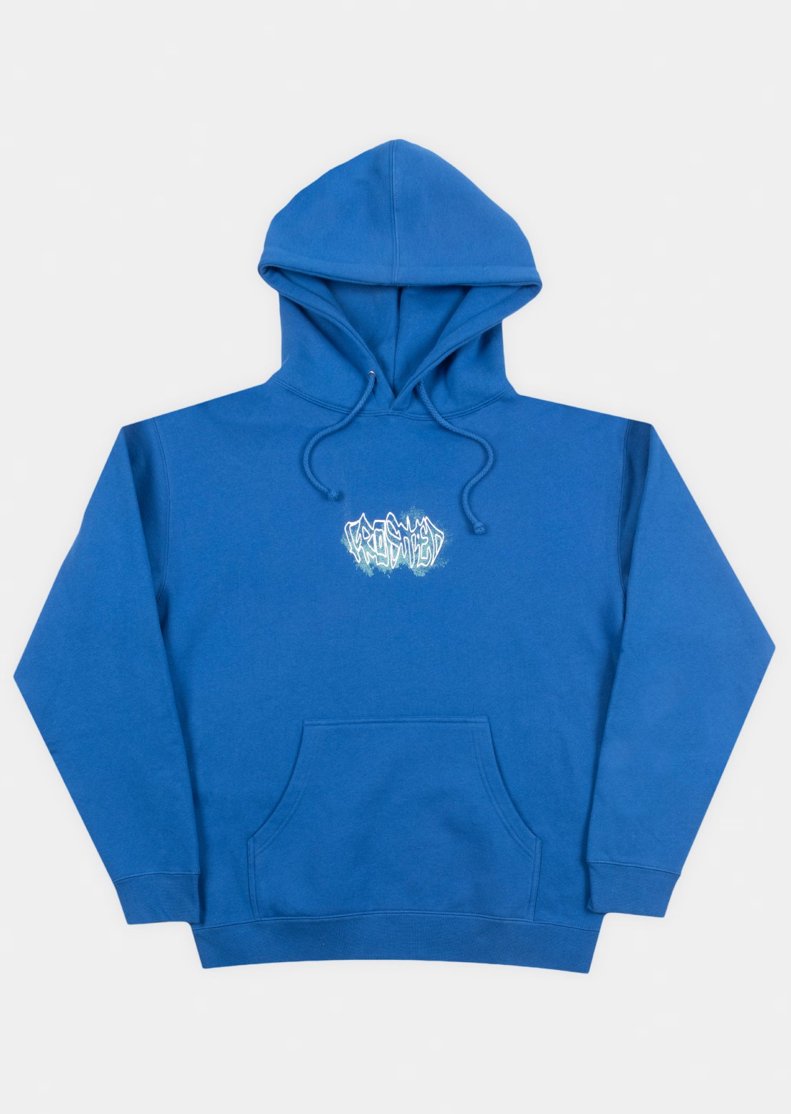Frosted Unisex Fog Logo Hood Blue