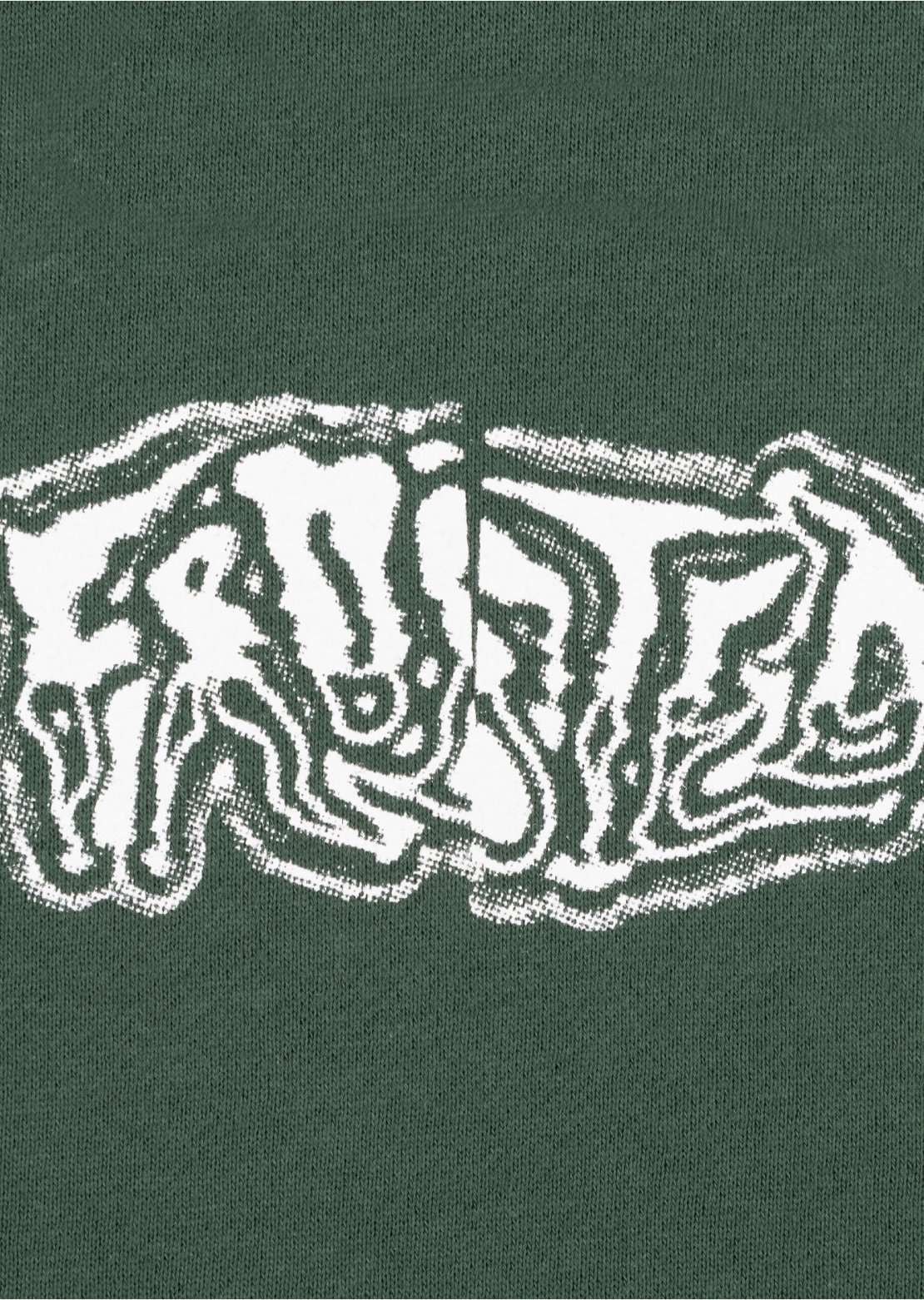 Frosted Unisex Halftone Prints Hood Alpine Green