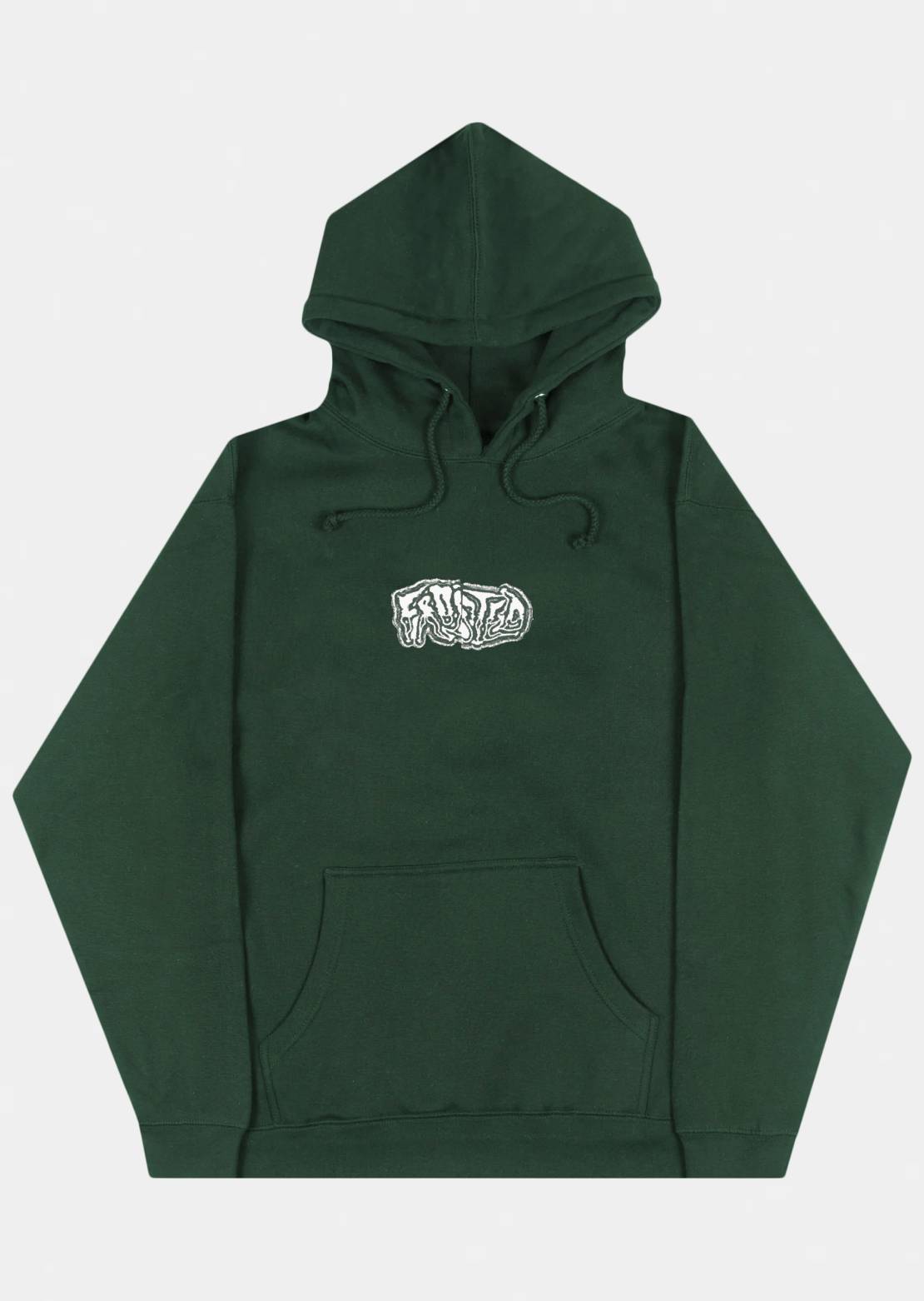 Frosted Unisex Halftone Prints Hood Alpine Green