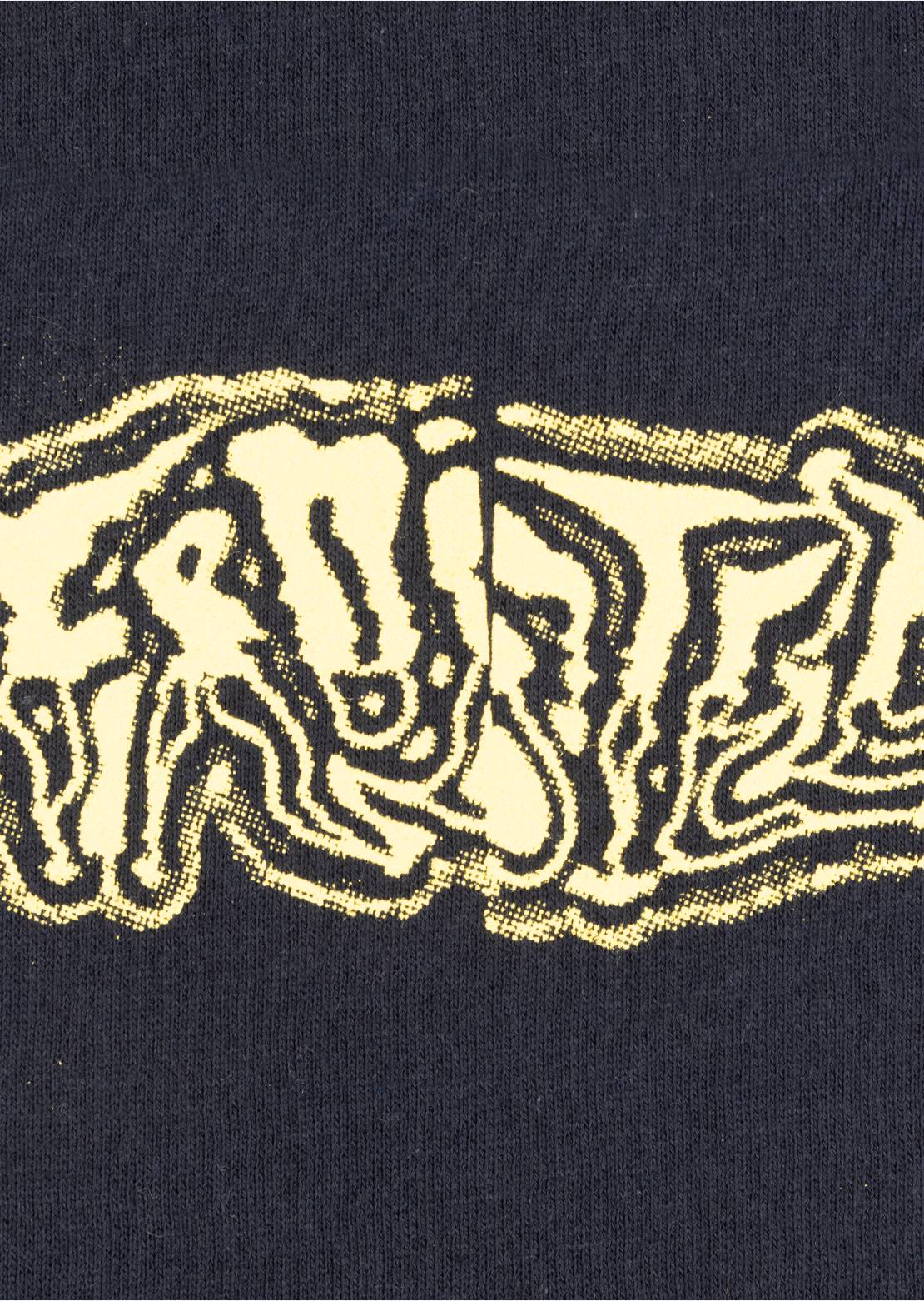Frosted Unisex Halftone Prints Hood Navy