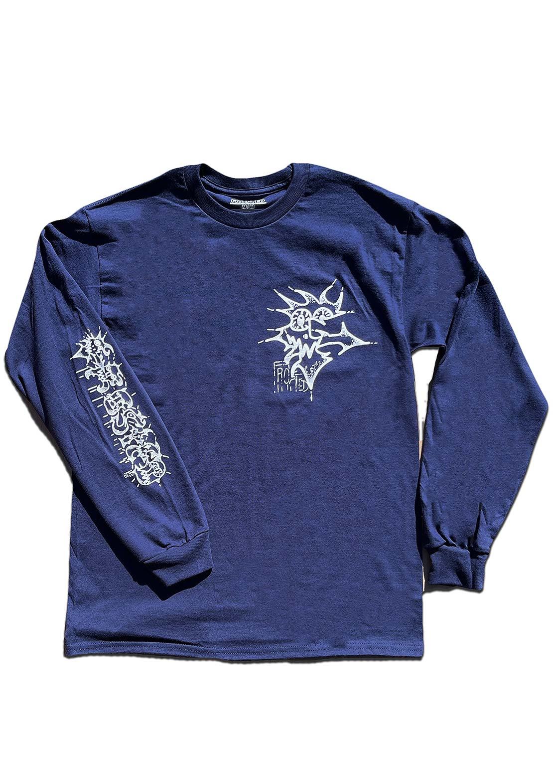 Frosted Unisex Justyn&#39;s Graphic Longsleeve Navy