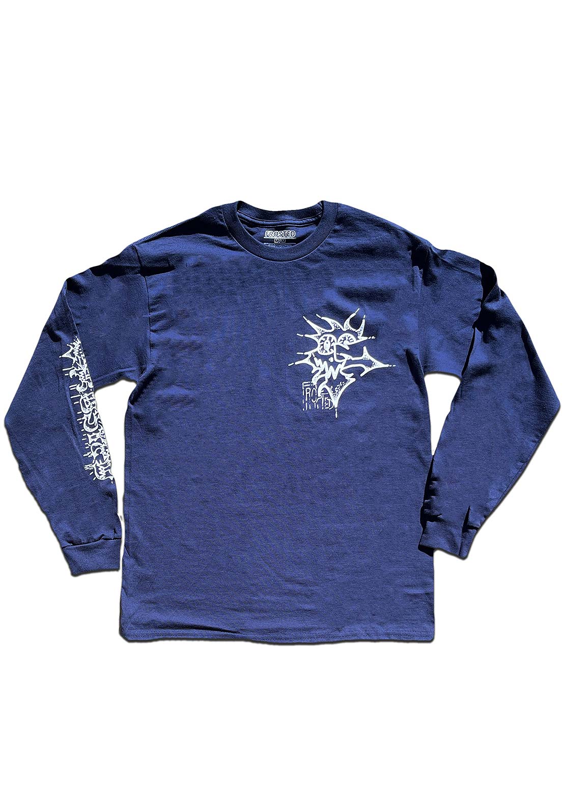 Frosted Unisex Justyn&#39;s Graphic Longsleeve Navy