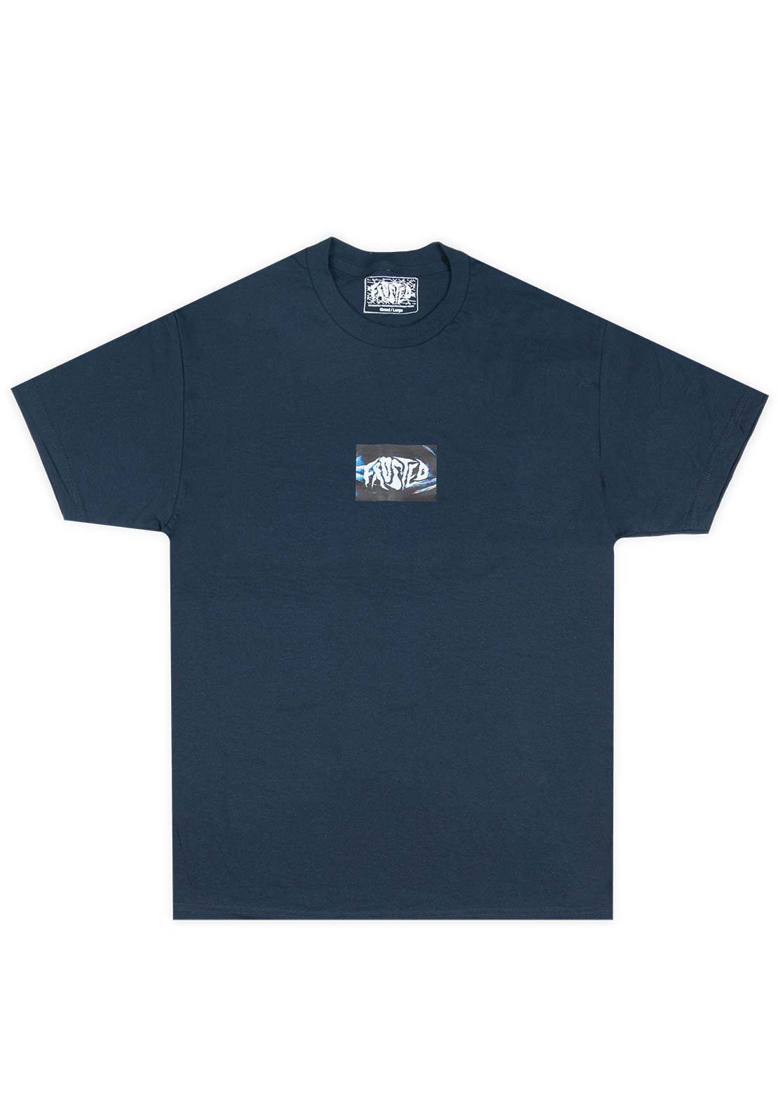 Frosted Unisex Static Logo T-shirt Navy