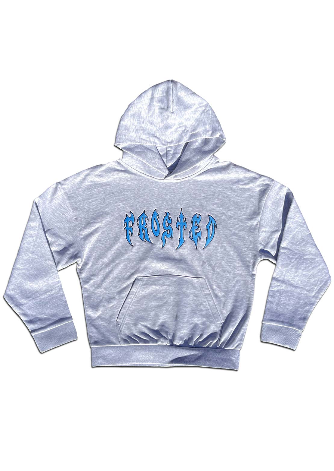 Frosted Unisex Vahan&#39;s Graphic Hood Ash Grey