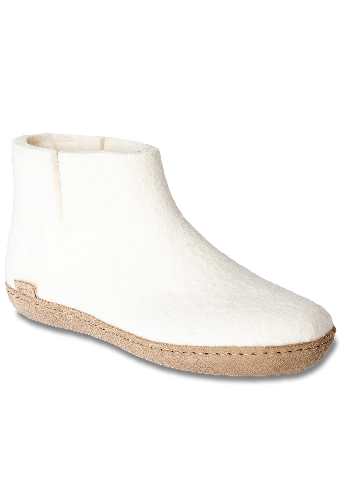 Glerups Unisex Leather Boots White