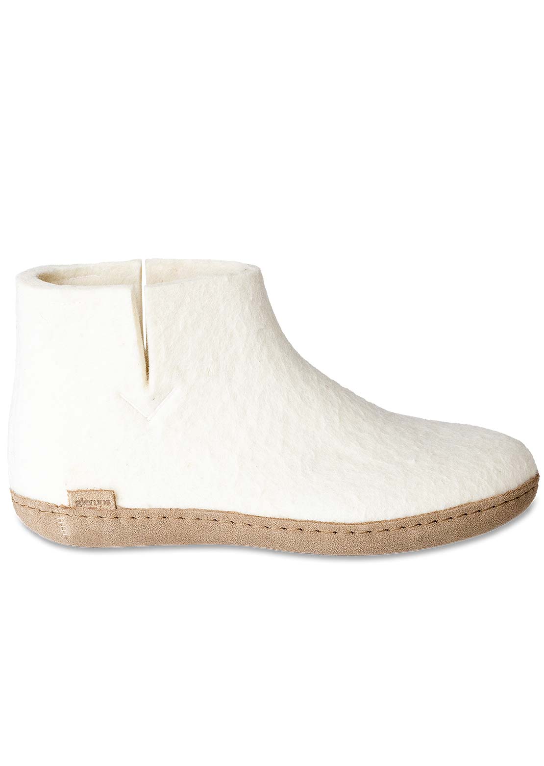 Glerups Unisex Leather Boots White