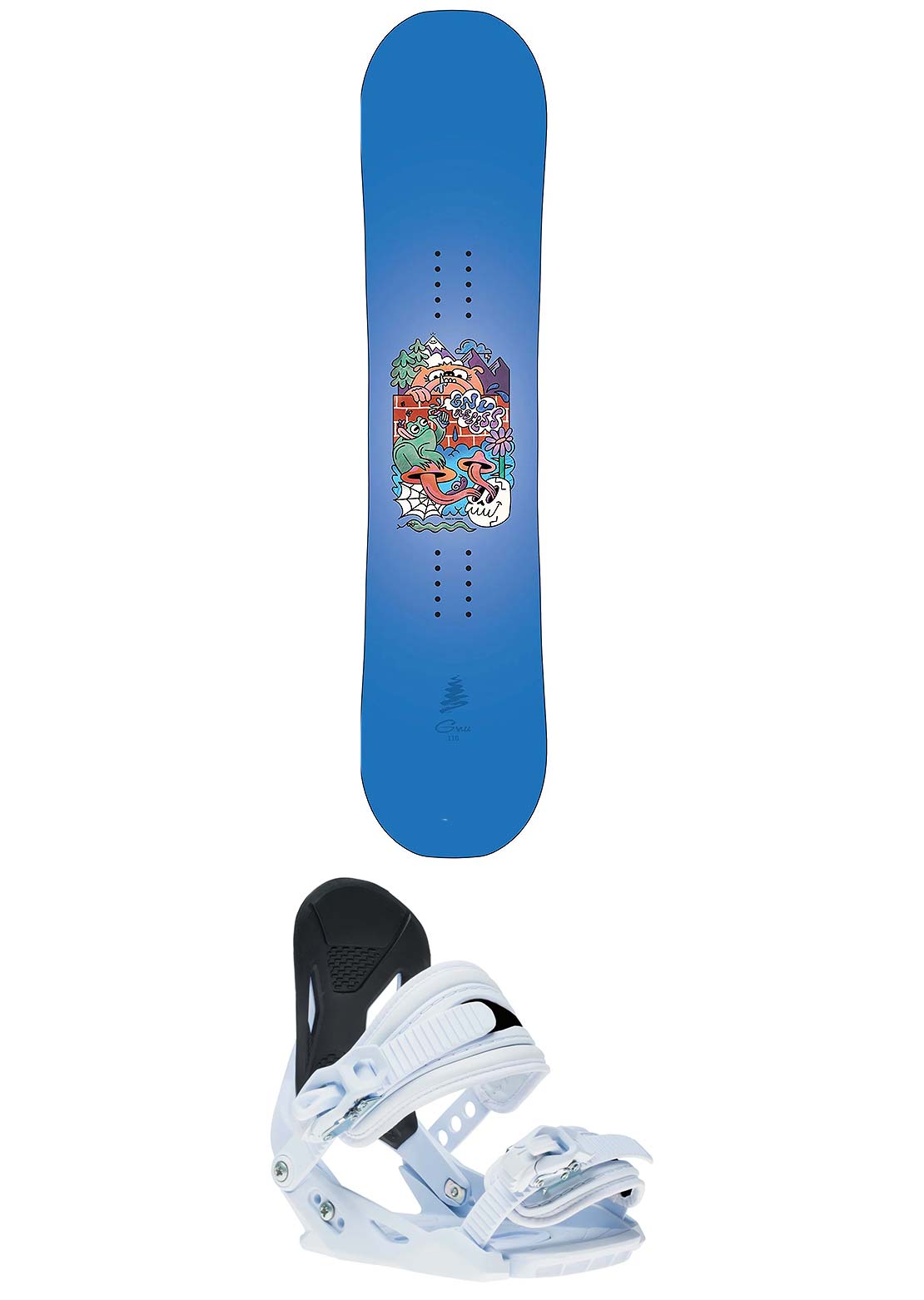 GNU Junior Recess Mini Snowboard Package