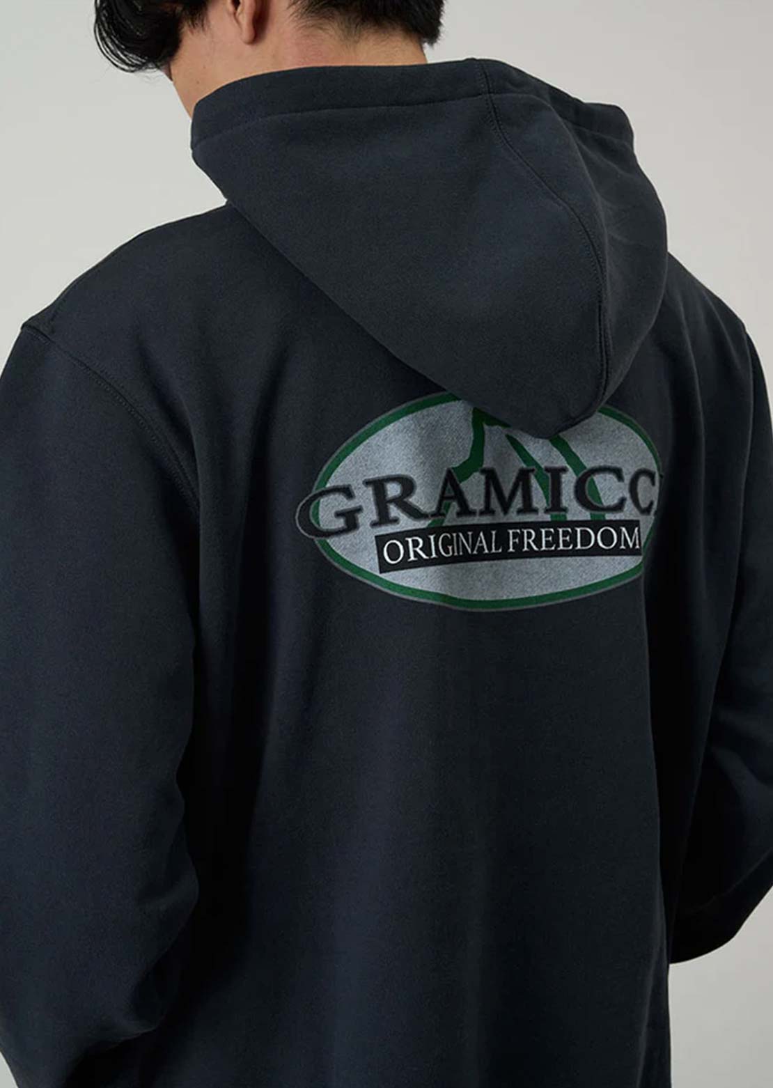 Gramicci Men's Half Dome Hooded Sweatshirt Vintage Black
