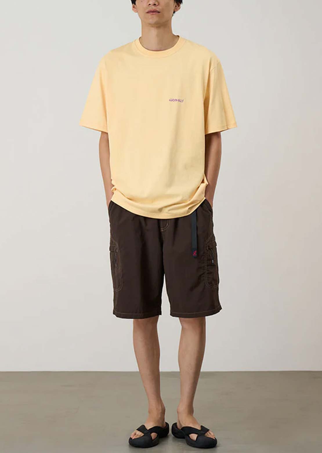 Gramicci Men's Ice Sculpture T-Shirt Mango