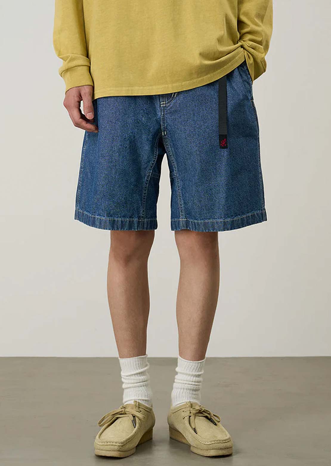 Gramicci Men's Japanese Chambray Shorts Blue