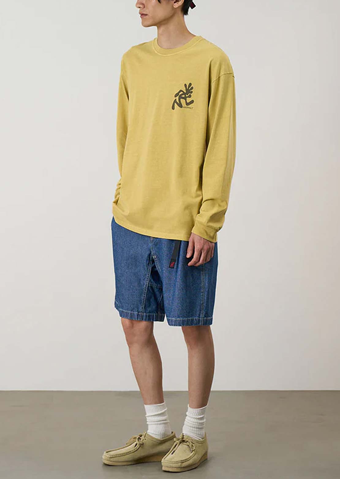 Gramicci Men's Japanese Chambray Shorts Blue