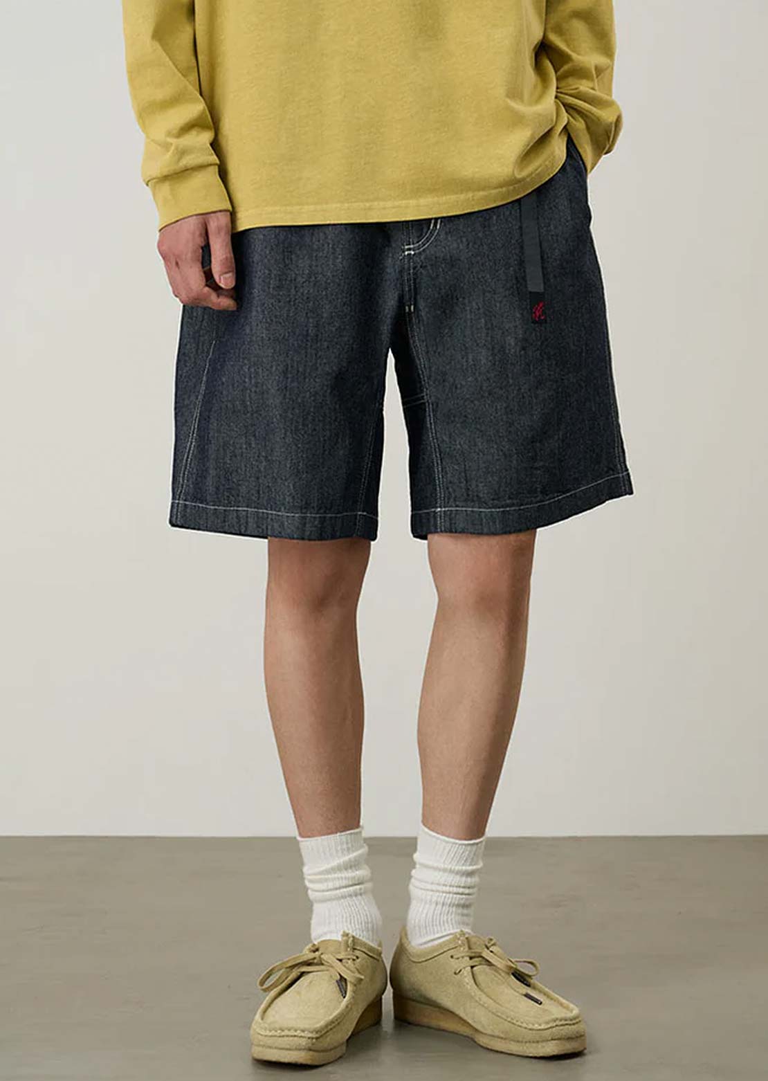 Gramicci Men's Japanese Chambray Shorts Navy