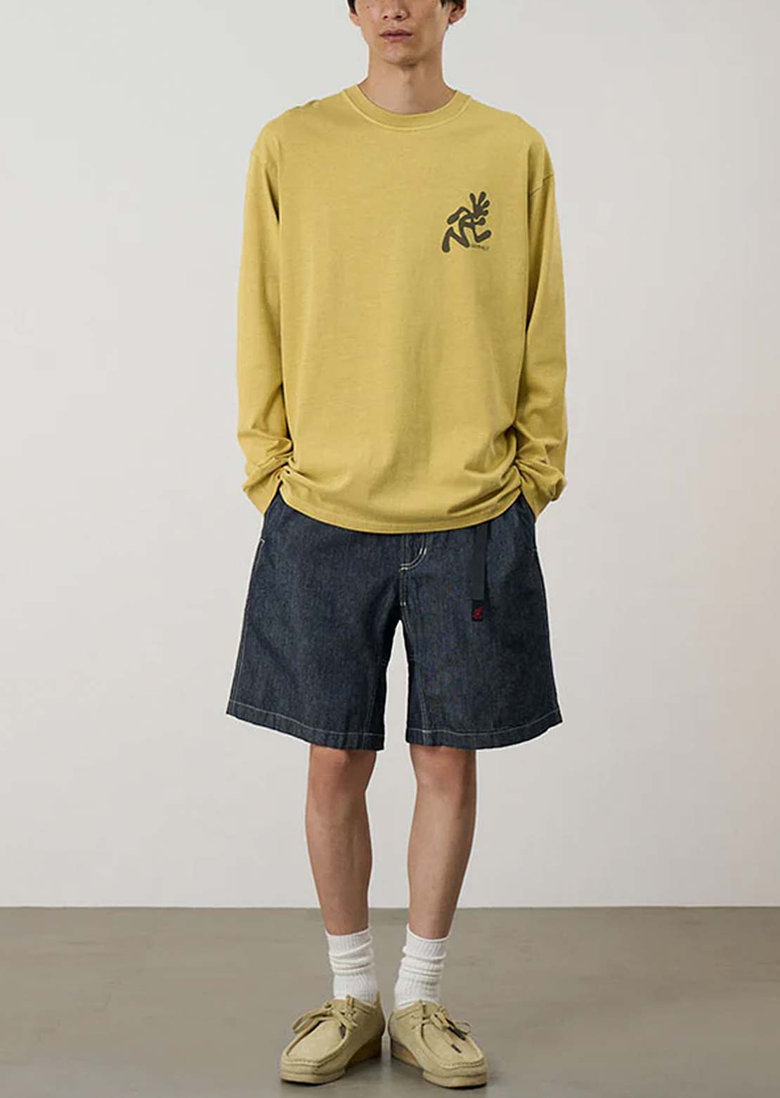 Gramicci Men's Japanese Chambray Shorts Navy