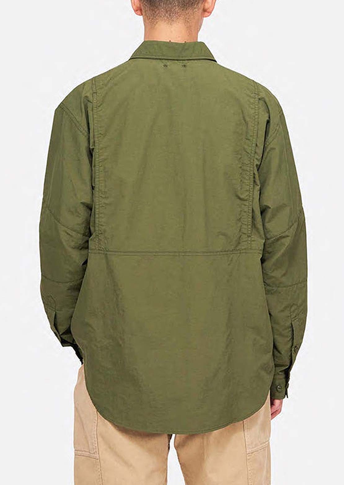 Gramicci Men&#39;s Nylon Brentwood Button Up Shirt Olive