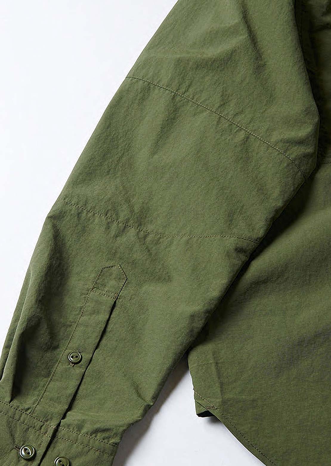 Gramicci Men&#39;s Nylon Brentwood Button Up Shirt Olive