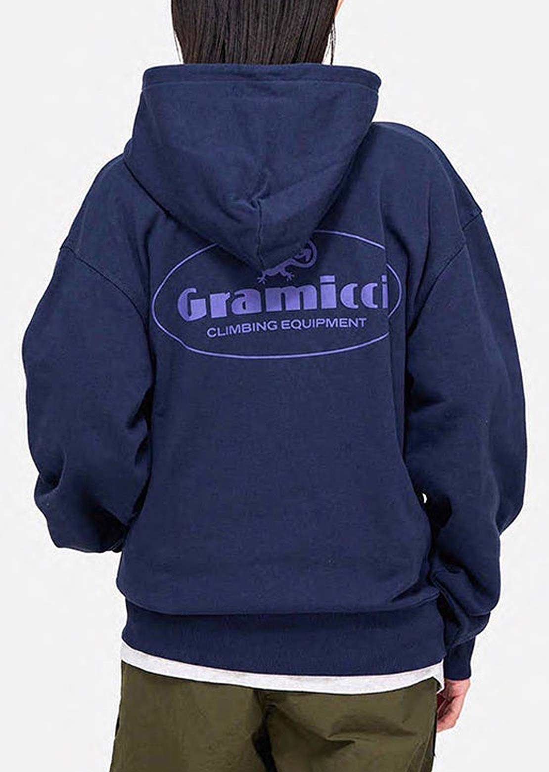 Gramicci Unisex Climbing Equipment Zip Sweatshirt Hood Navy