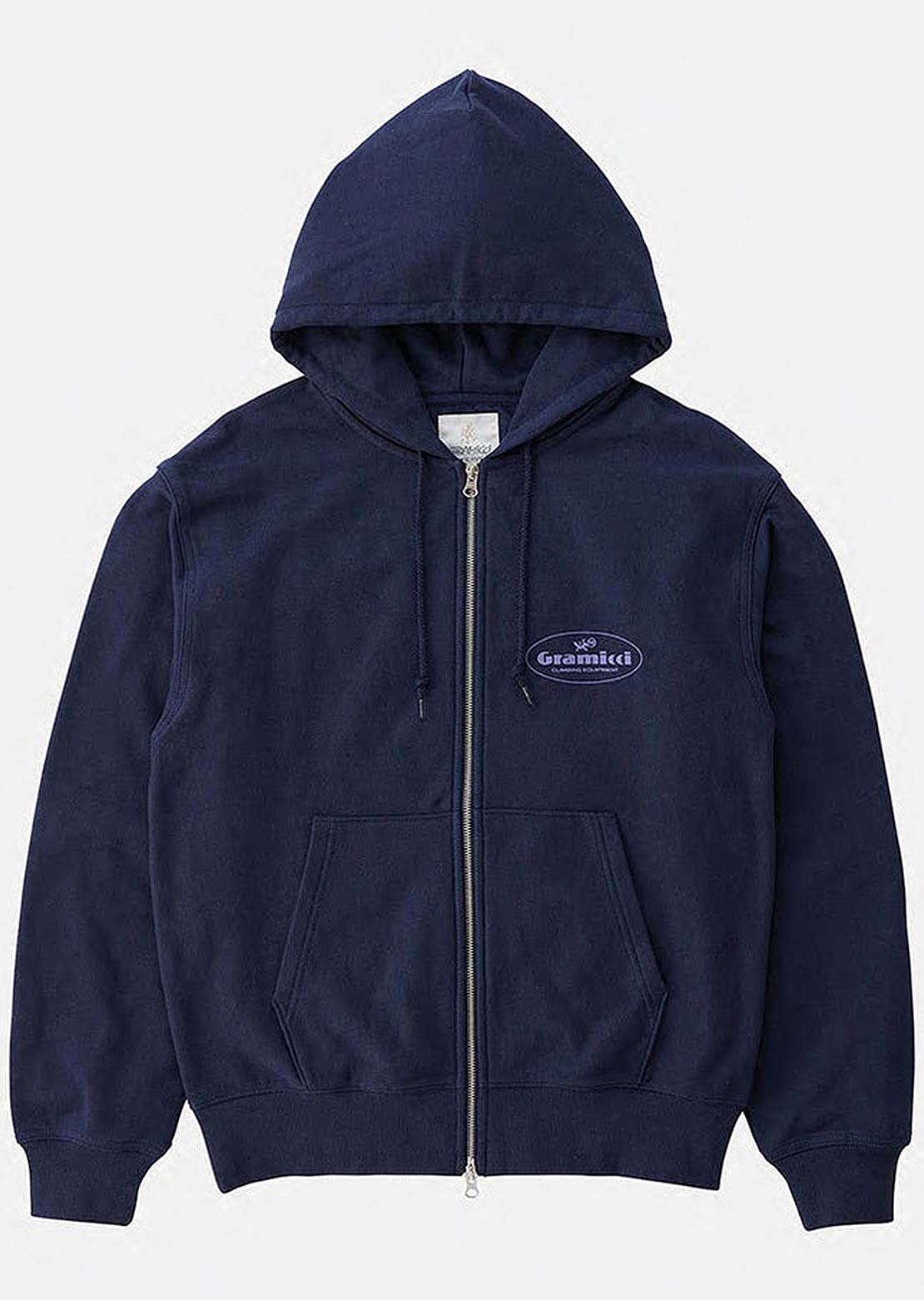 Gramicci Unisex Climbing Equipment Zip Sweatshirt Hood Navy