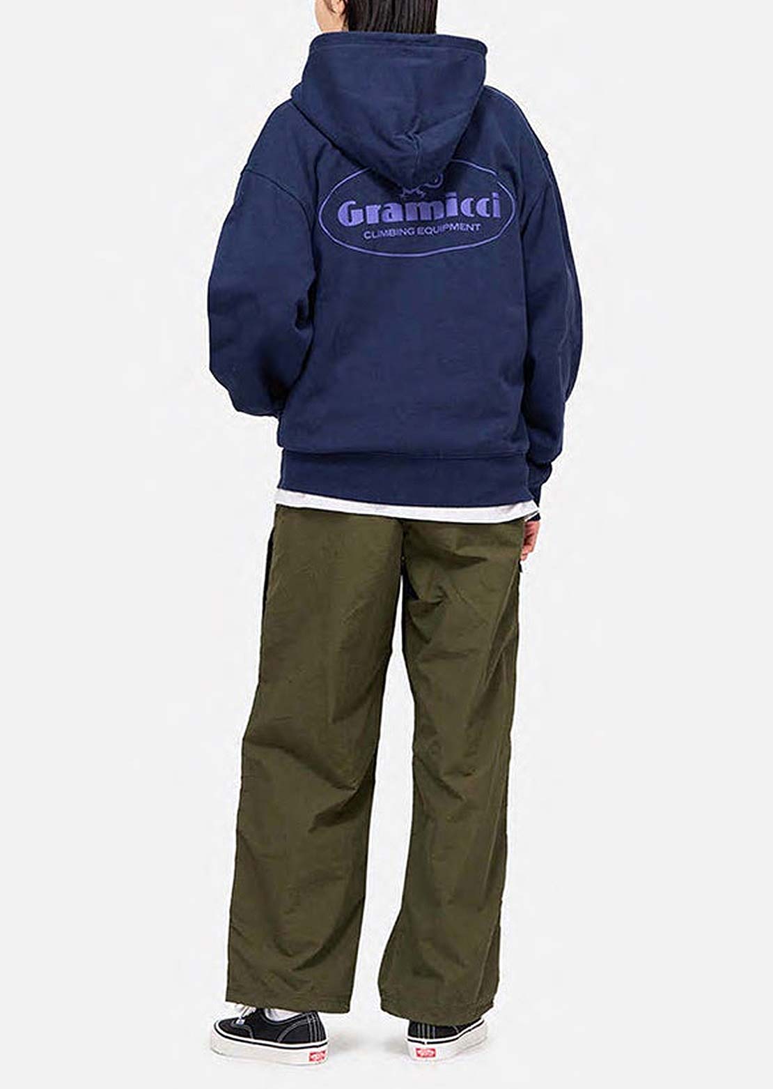 Gramicci Unisex Climbing Equipment Zip Sweatshirt Hood Navy