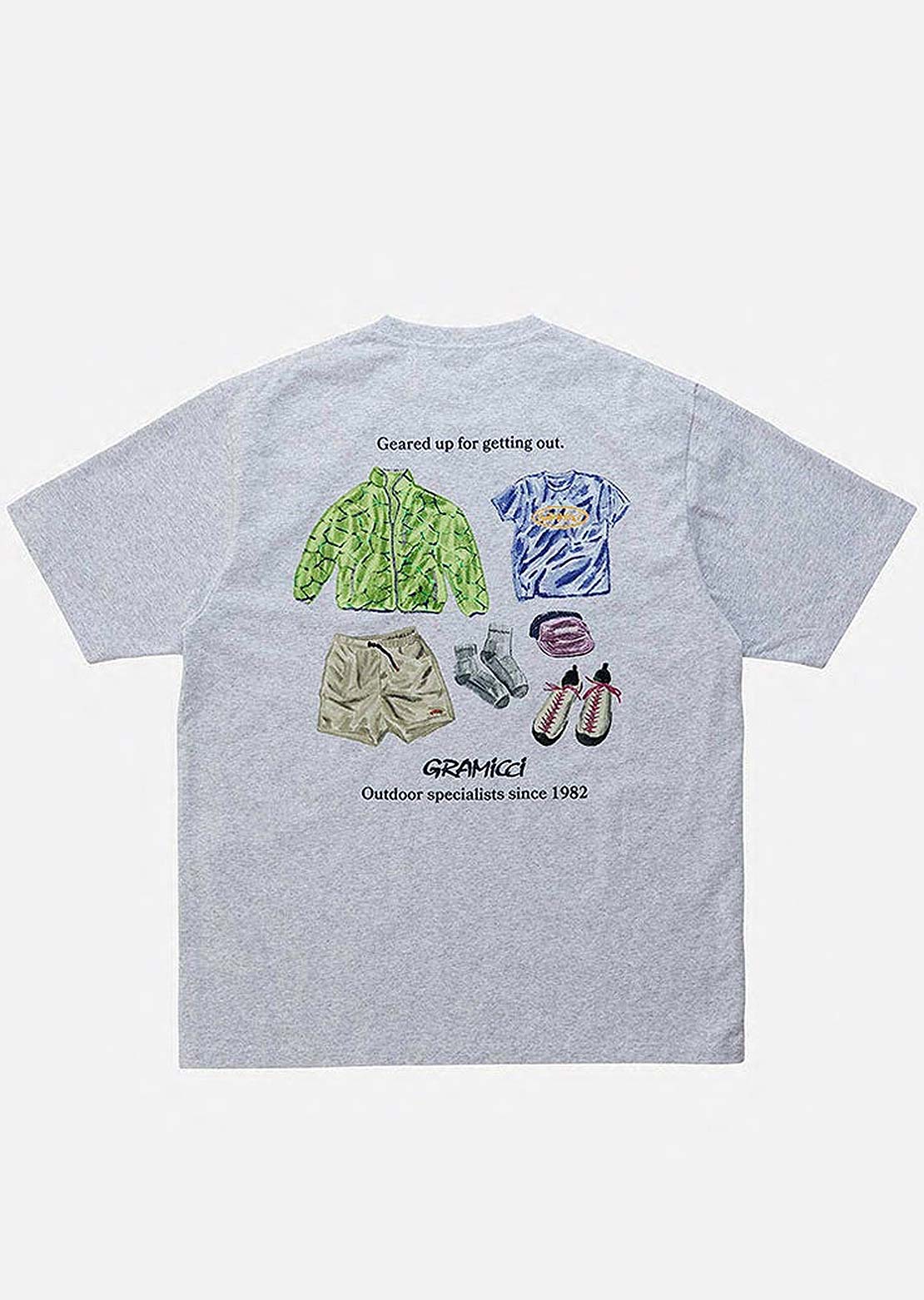 Gramicci Unisex Geared Up T-shirt Grey Heather