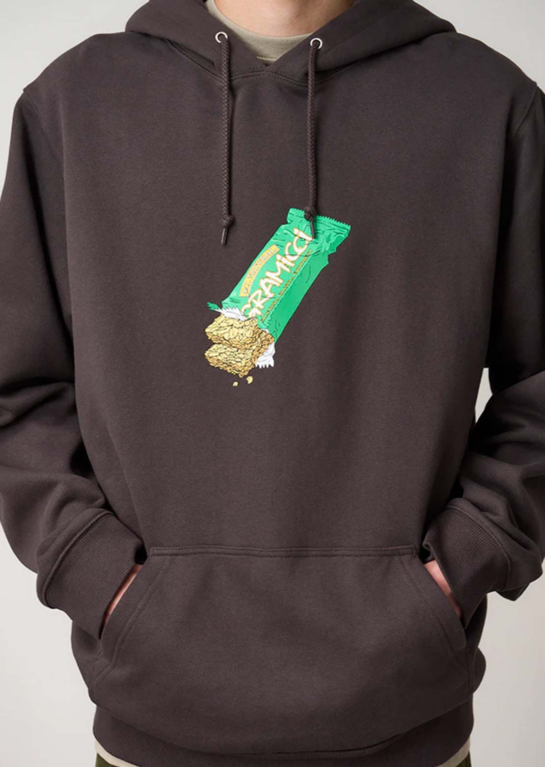 Gramicci Unisex Granola Hooded Sweatshirt Deep Brown