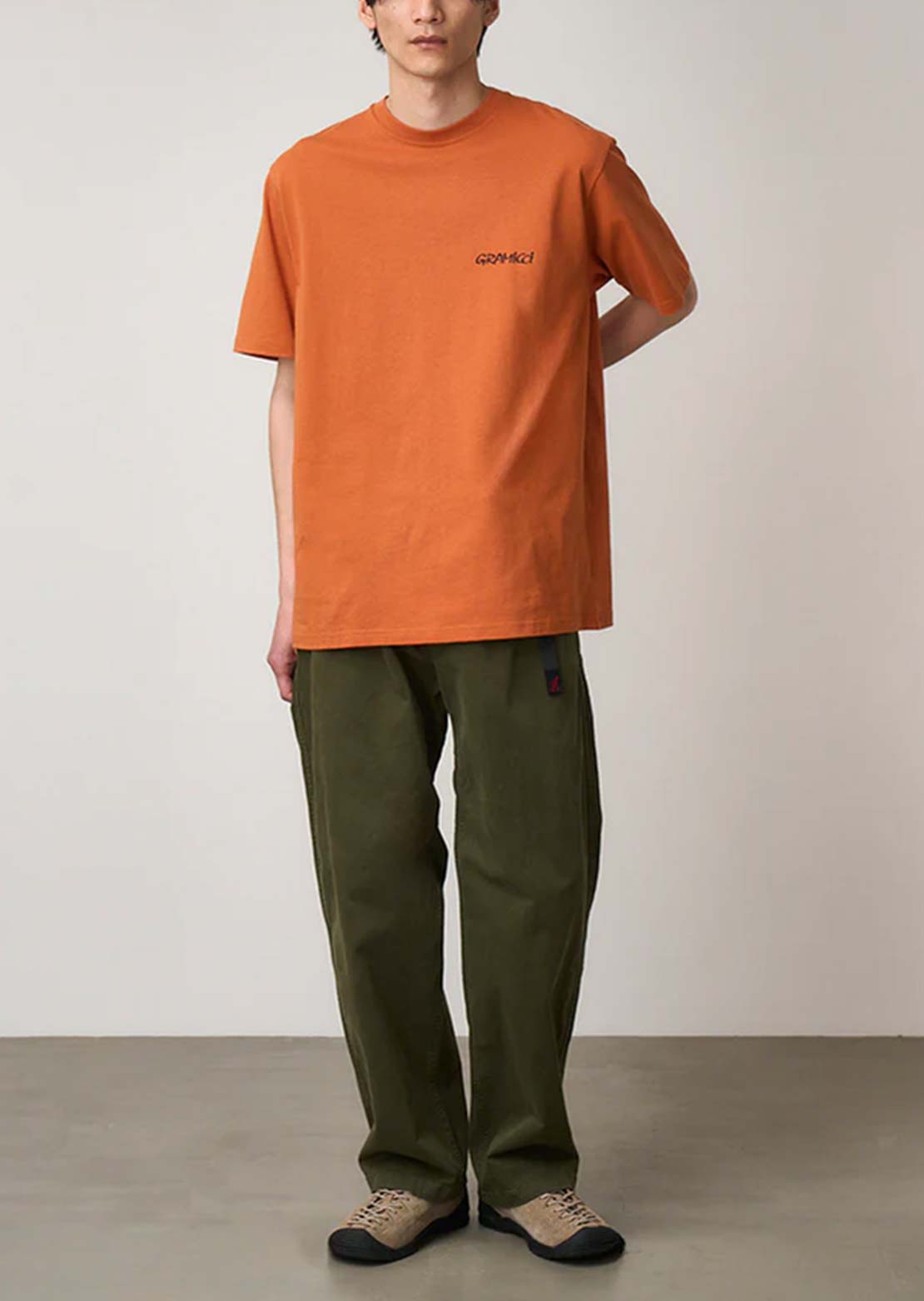 Gramicci Unisex Ice Axe T-Shirt Burnt Orange