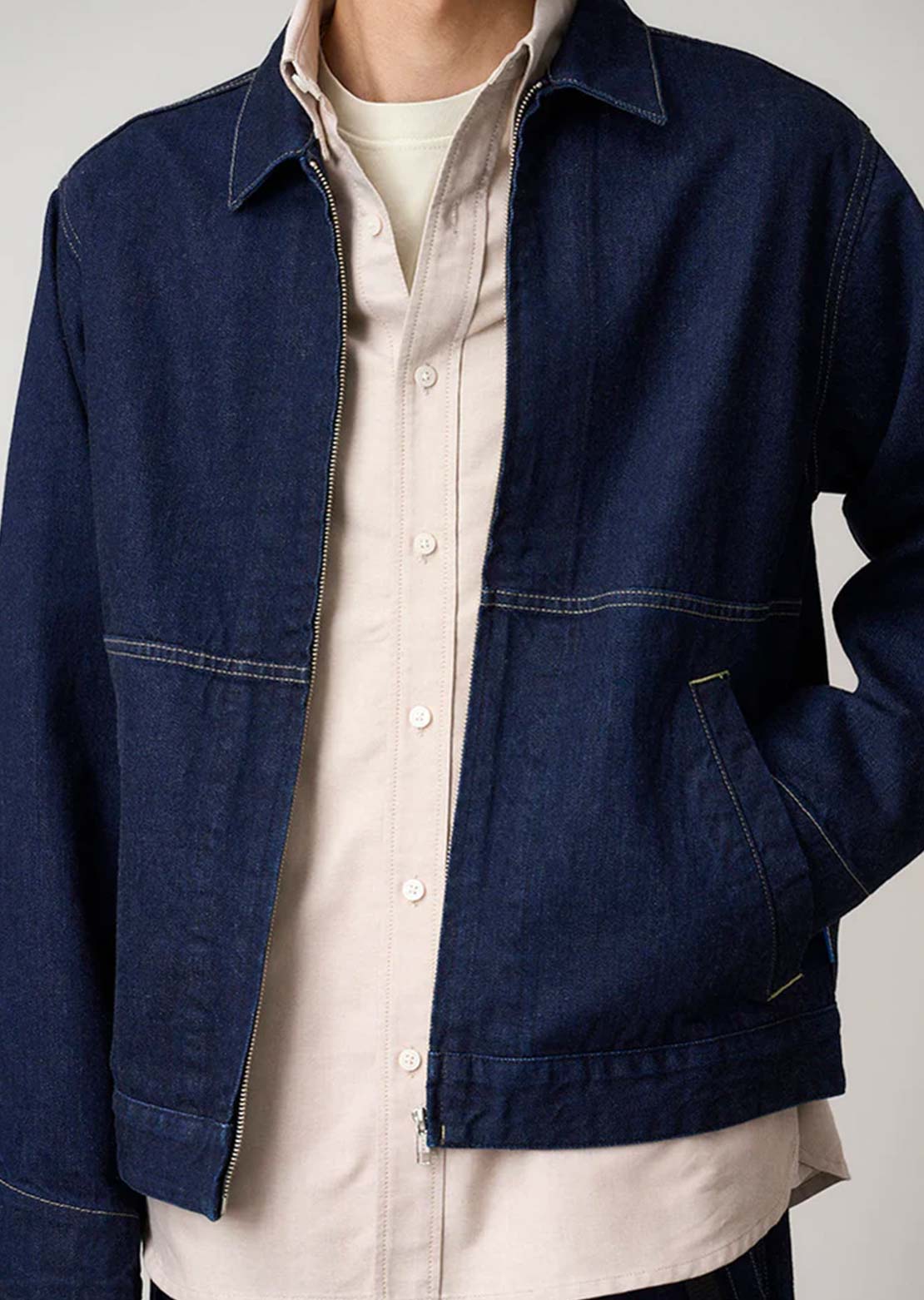 Gramicci Unisex Japanese Slub Denim Jacket Indigo