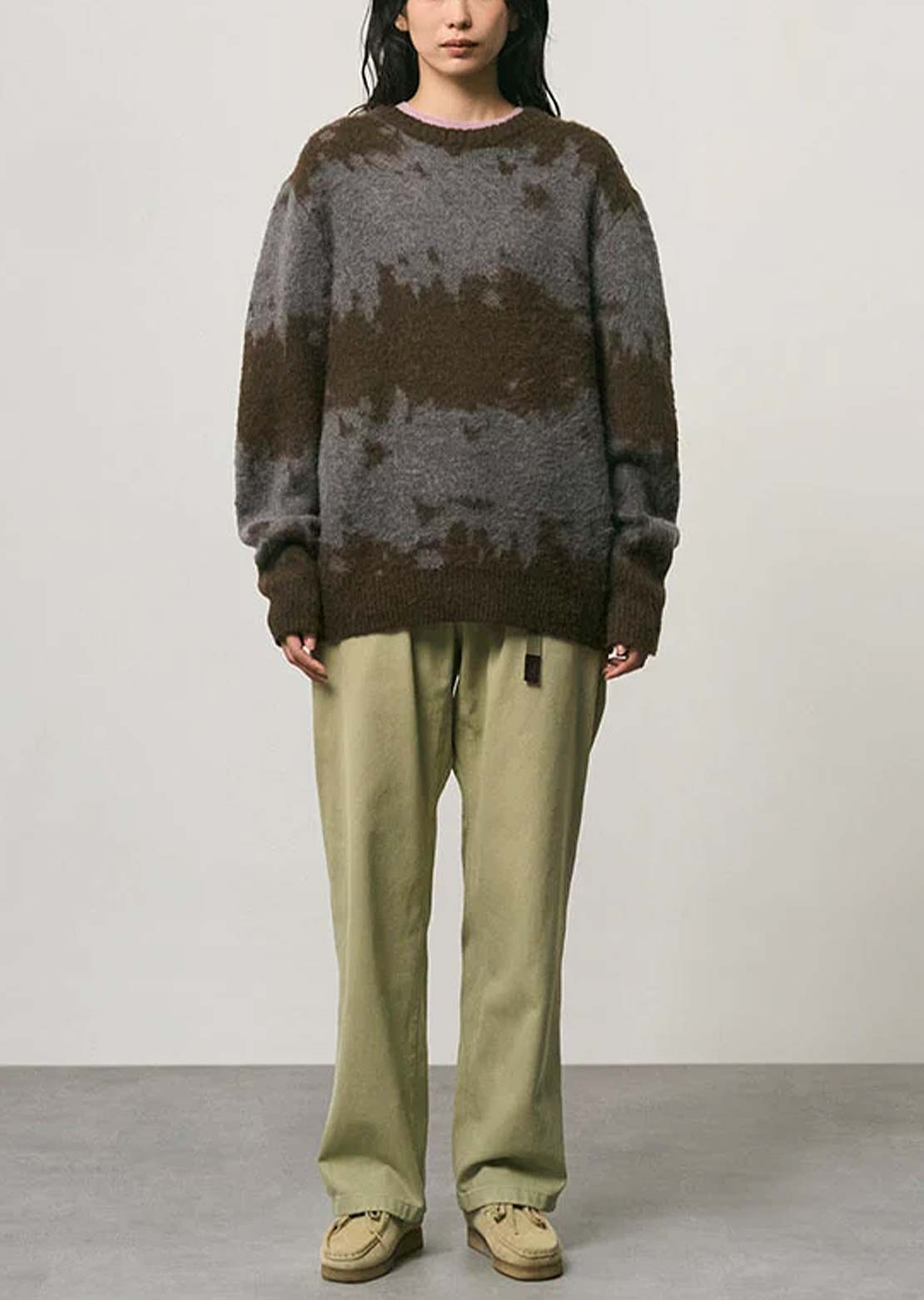 Gramicci Unisex Mohair Splatter Sweater