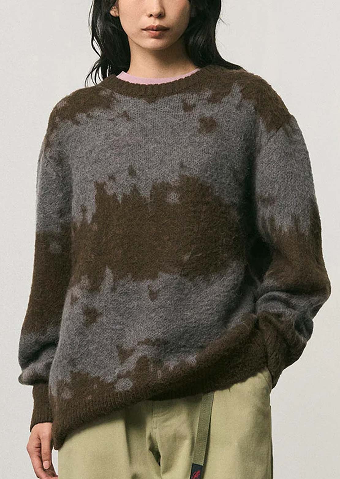 Gramicci Unisex Mohair Splatter Sweater