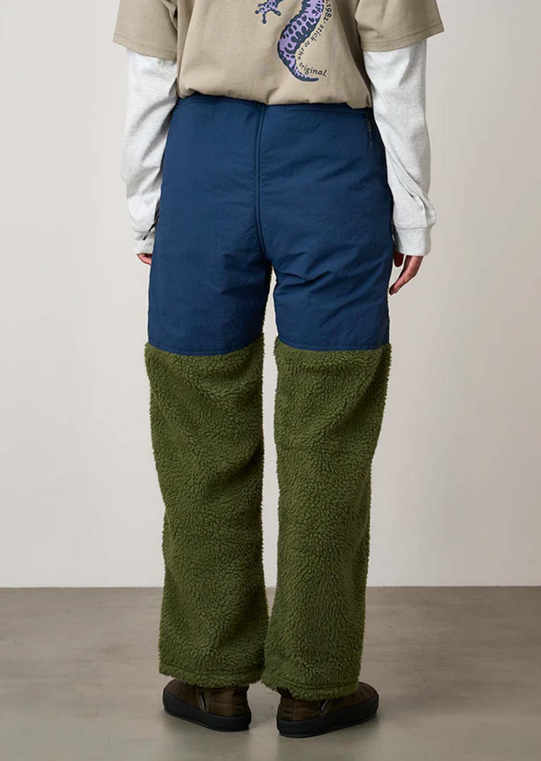 Gramicci Unisex Nylon Sherpa Pants Olive/Dusty Navy