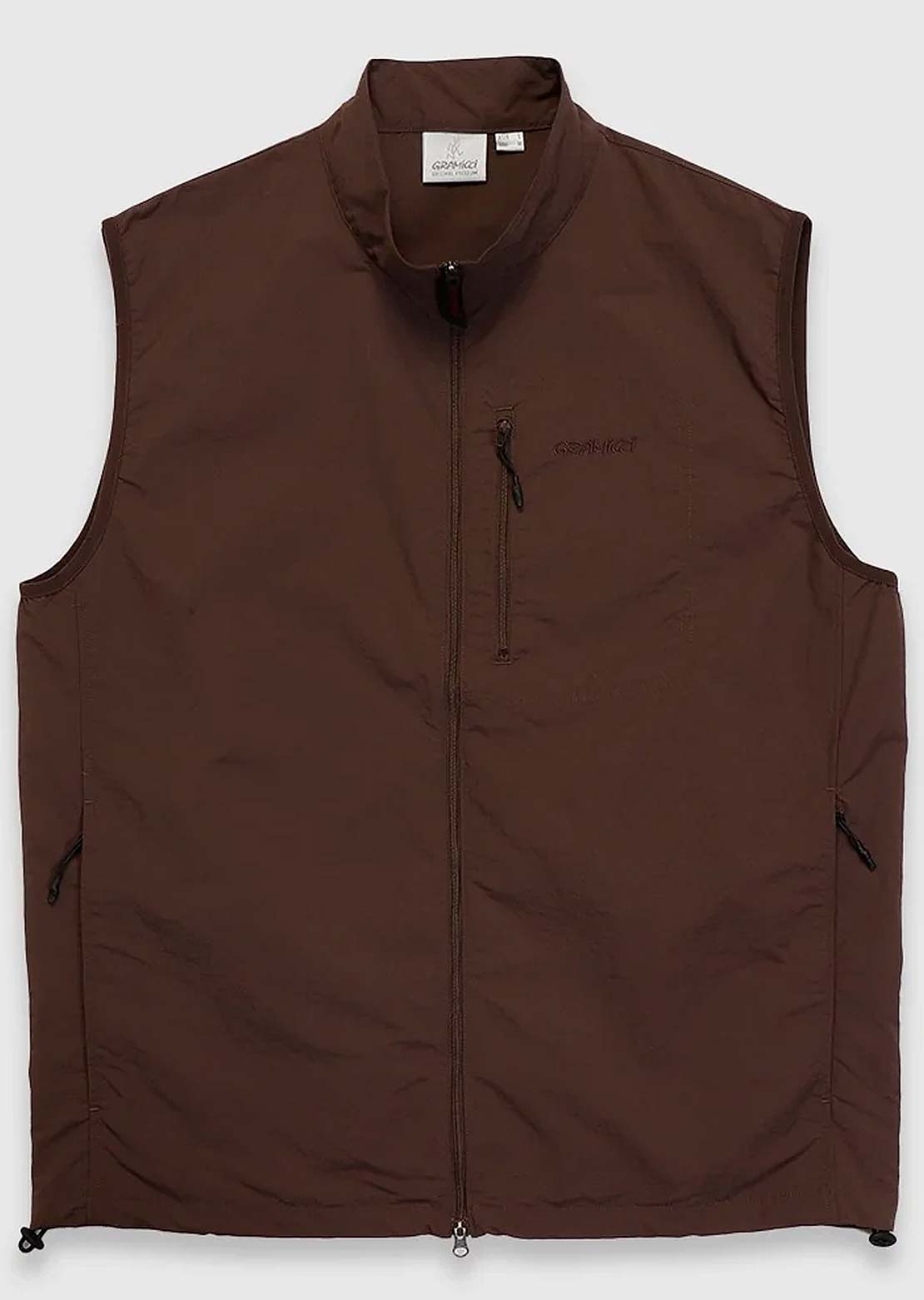 Gramicci Unisex Nylon Vest Deep Brown