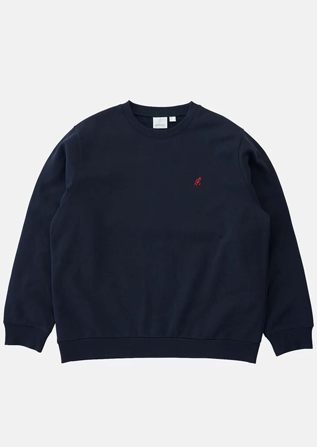 Gramicci Unisex One Point Crew Sweatshirt Dark Navy