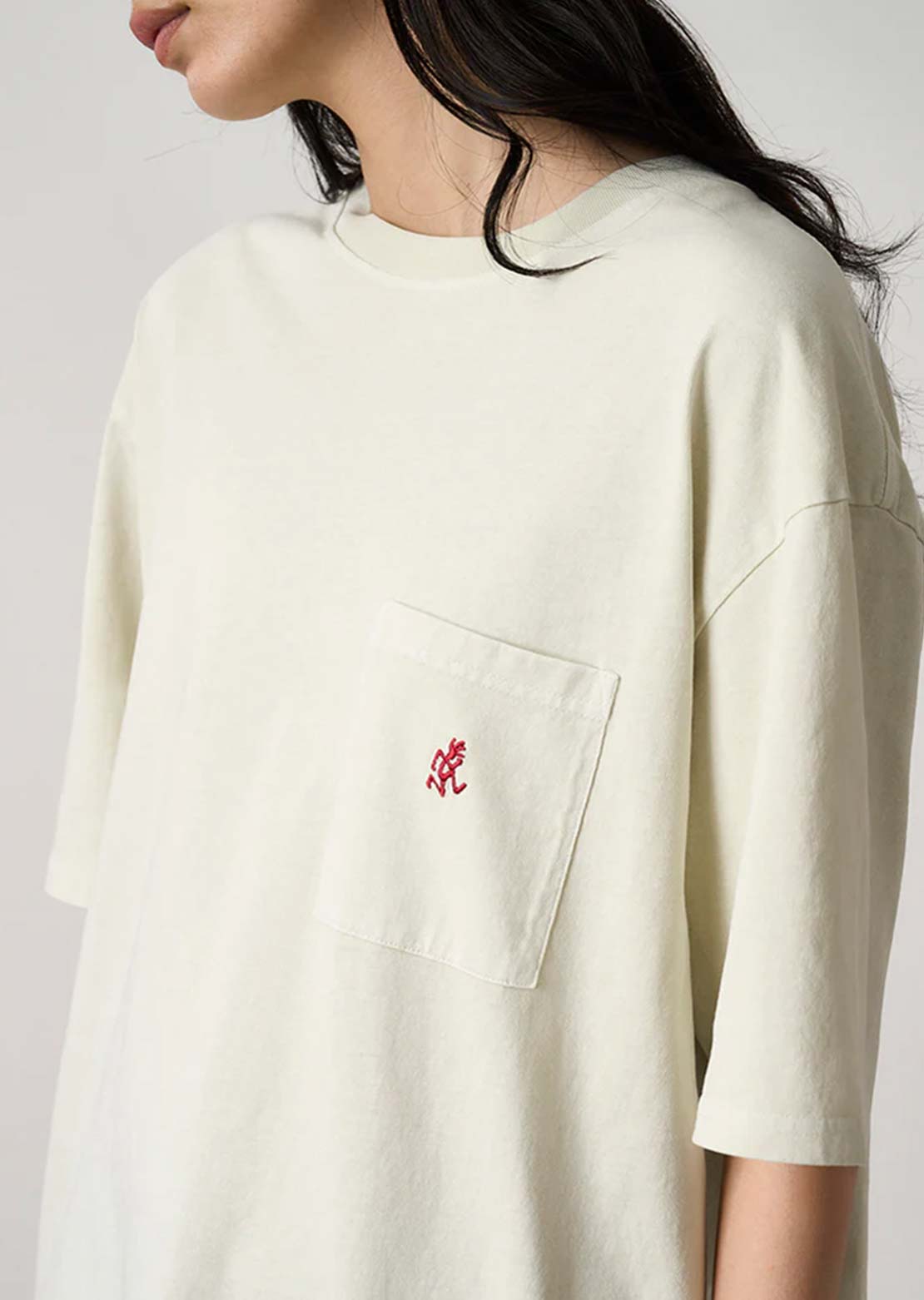 Gramicci Unisex One Point Pigment Dyed T-Shirt Natural Pigment