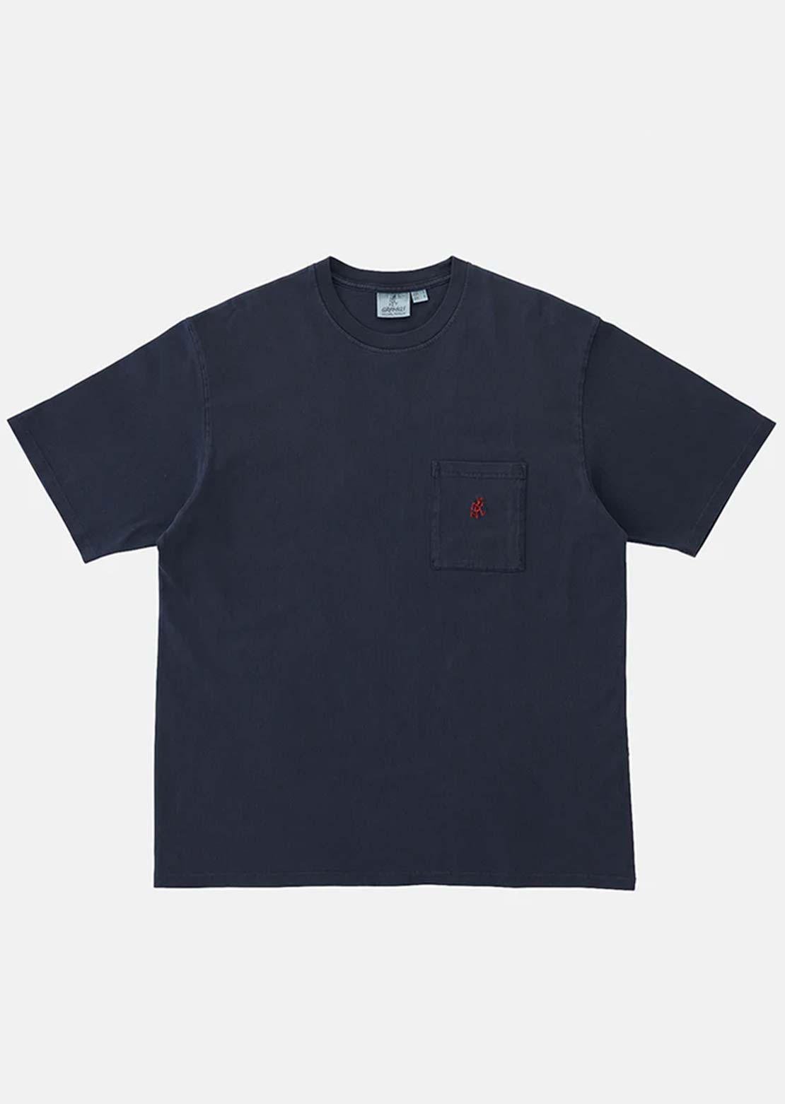 Gramicci Unisex One Point Pigment Dyed T-Shirt Navy Pigment