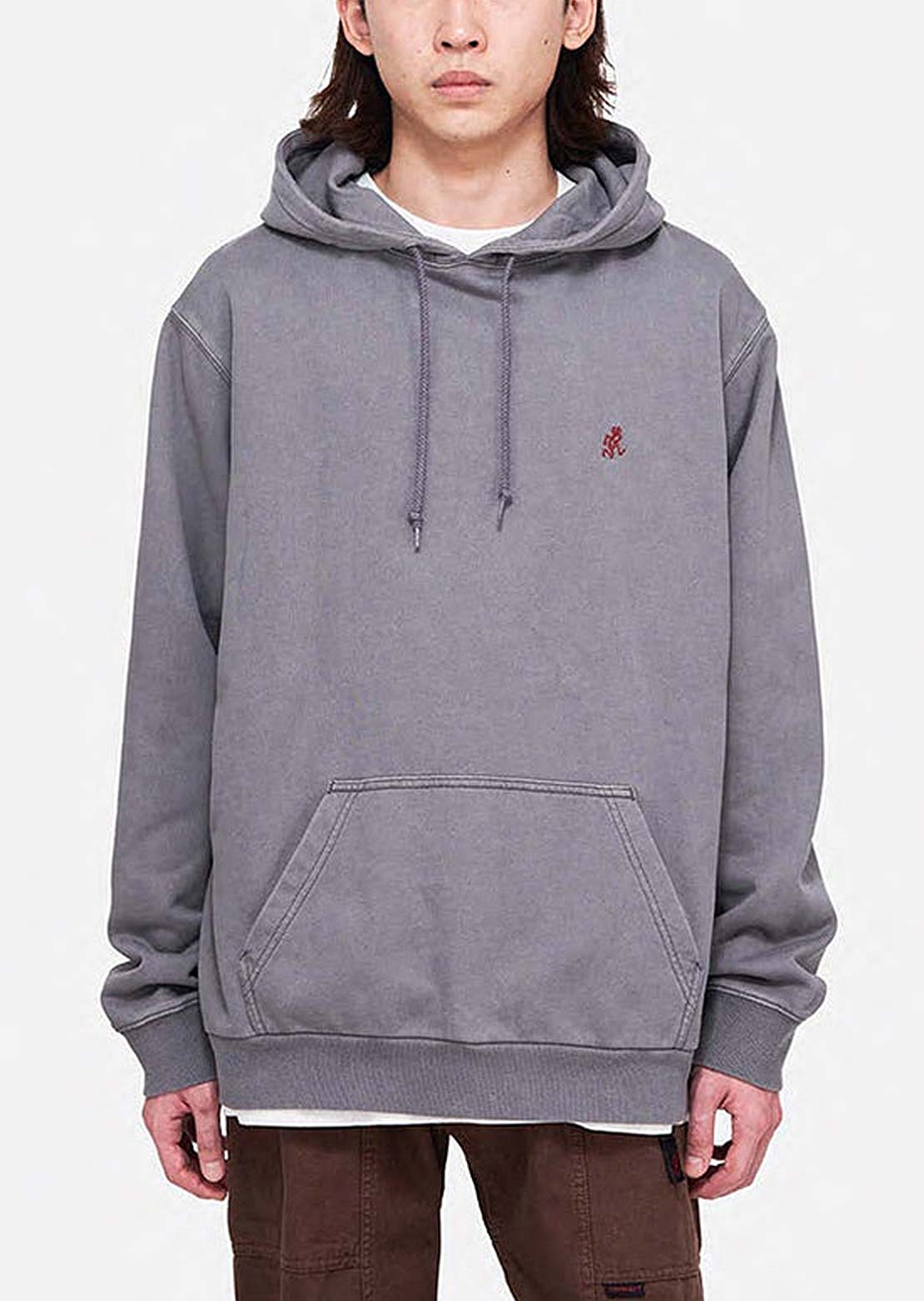 Gramicci Unisex One Point Sweatshirt Hood Charcoal Pigment
