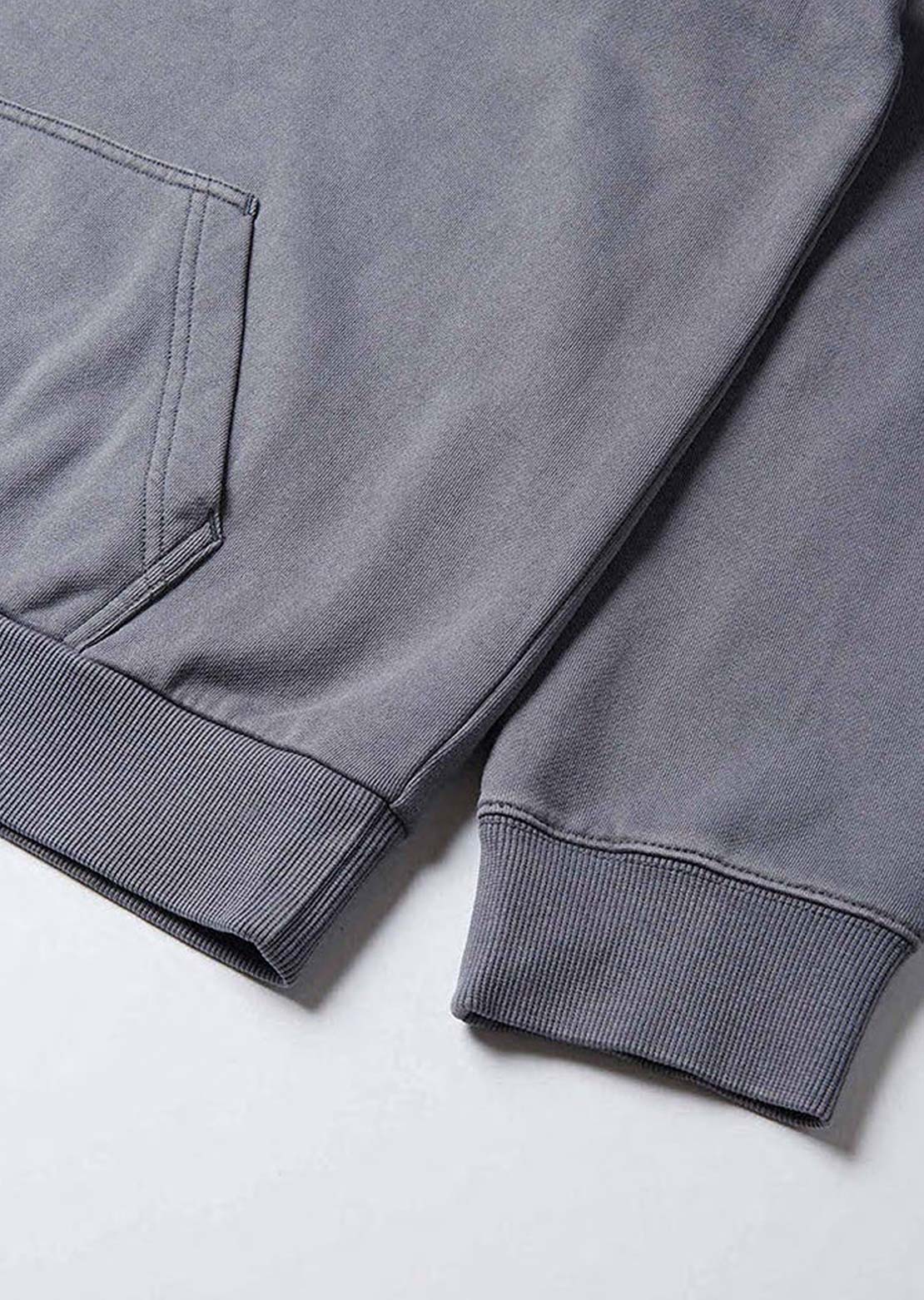 Gramicci Unisex One Point Sweatshirt Hood Charcoal Pigment