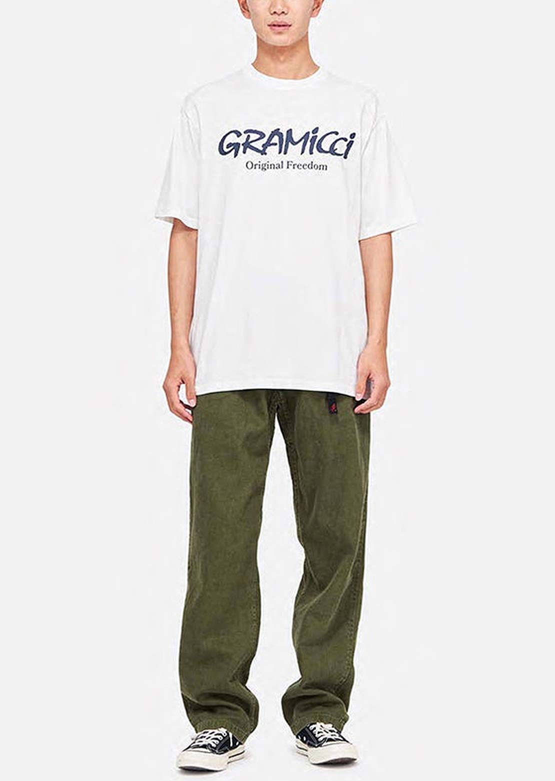 Gramicci Unisex Original Freedom Logo T-shirt White