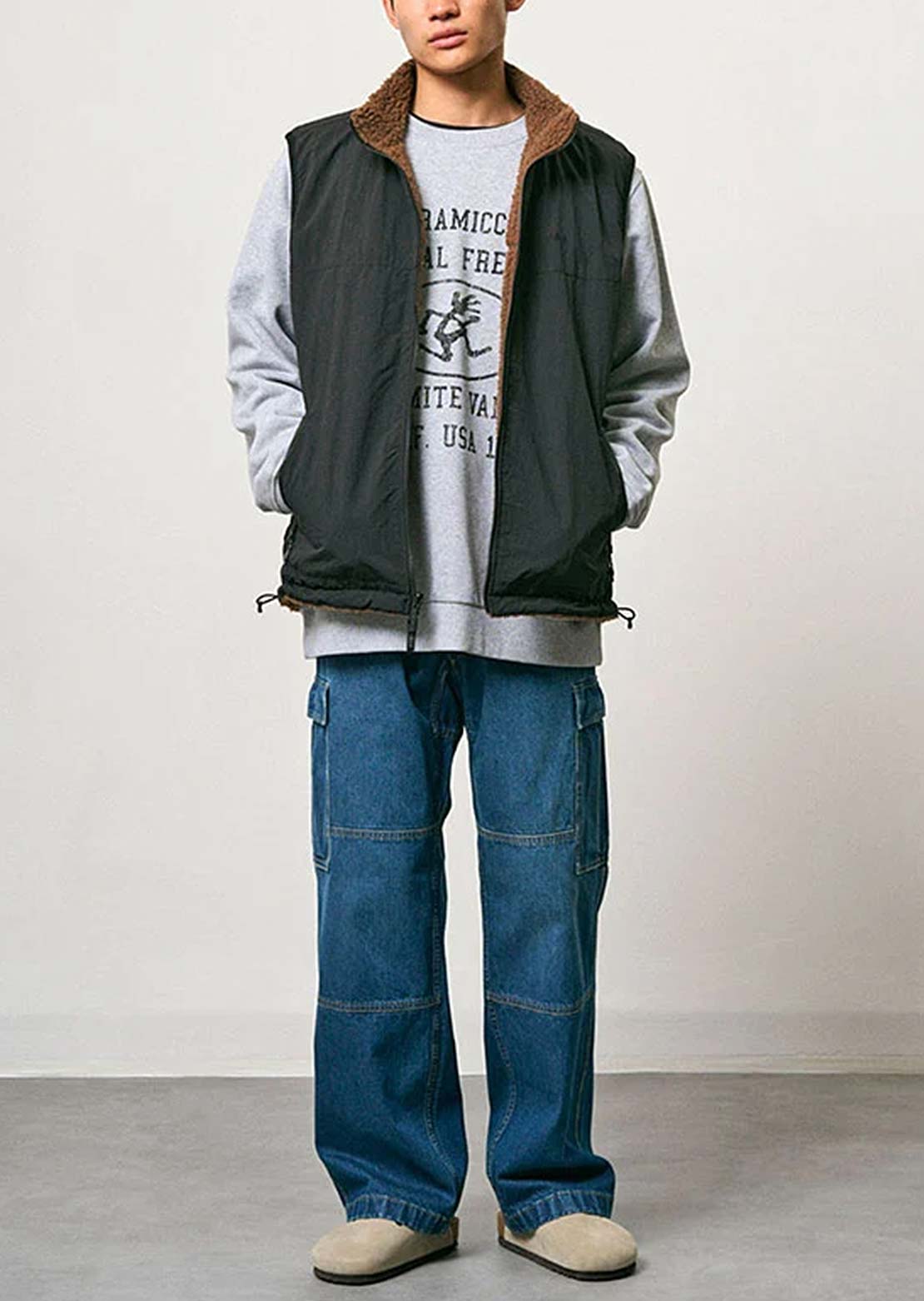 Gramicci Unisex Reversible Sherpa Vest