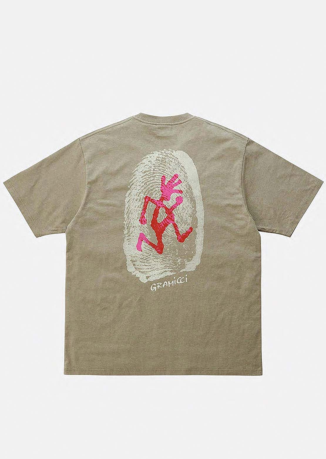 Gramicci Unisex Thumbprint T-shirt Khaki