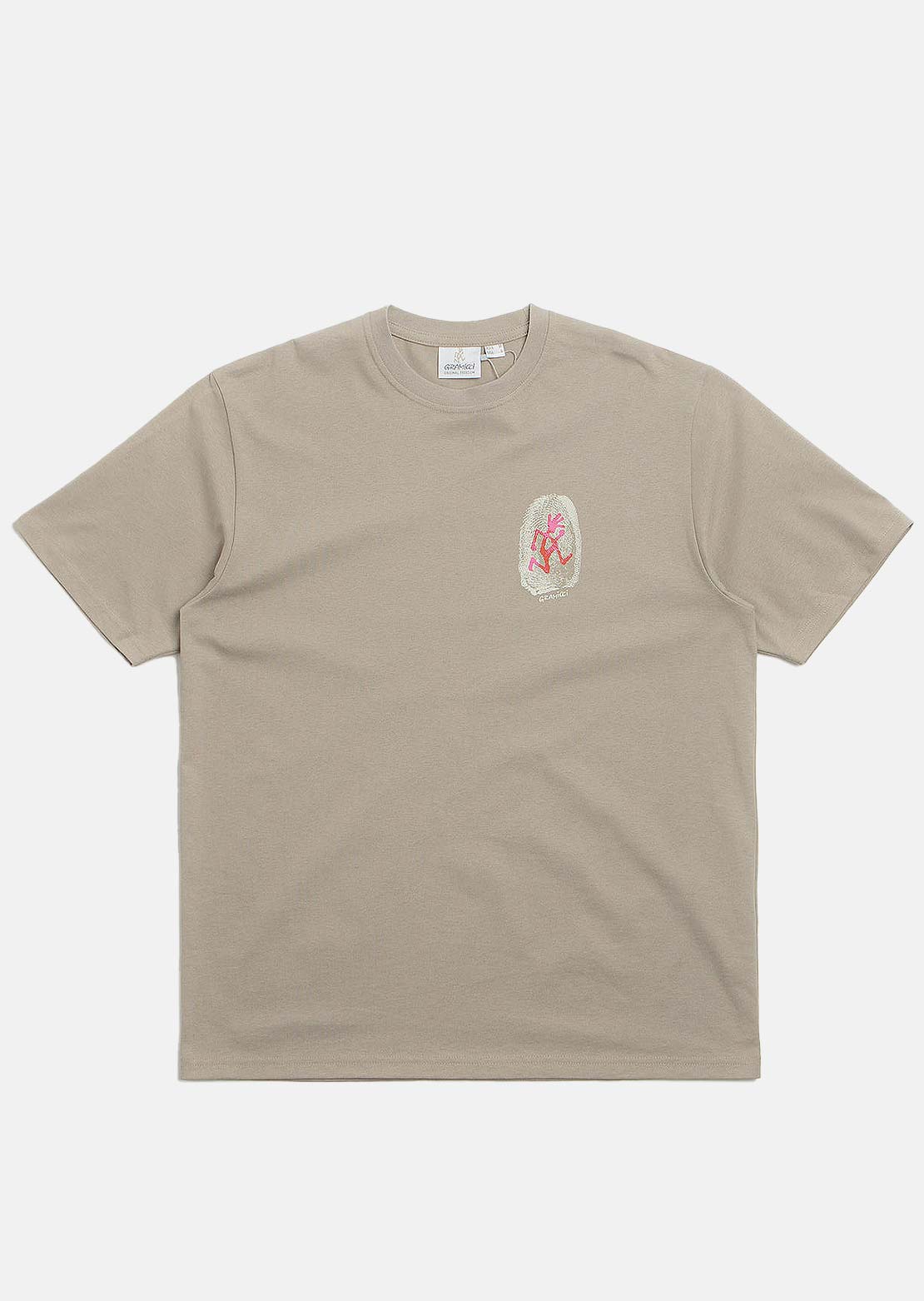 Gramicci Unisex Thumbprint T-shirt Khaki