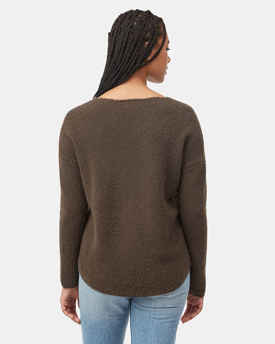 Tentree Women's Highline Fuzzy V-Neck Sweater