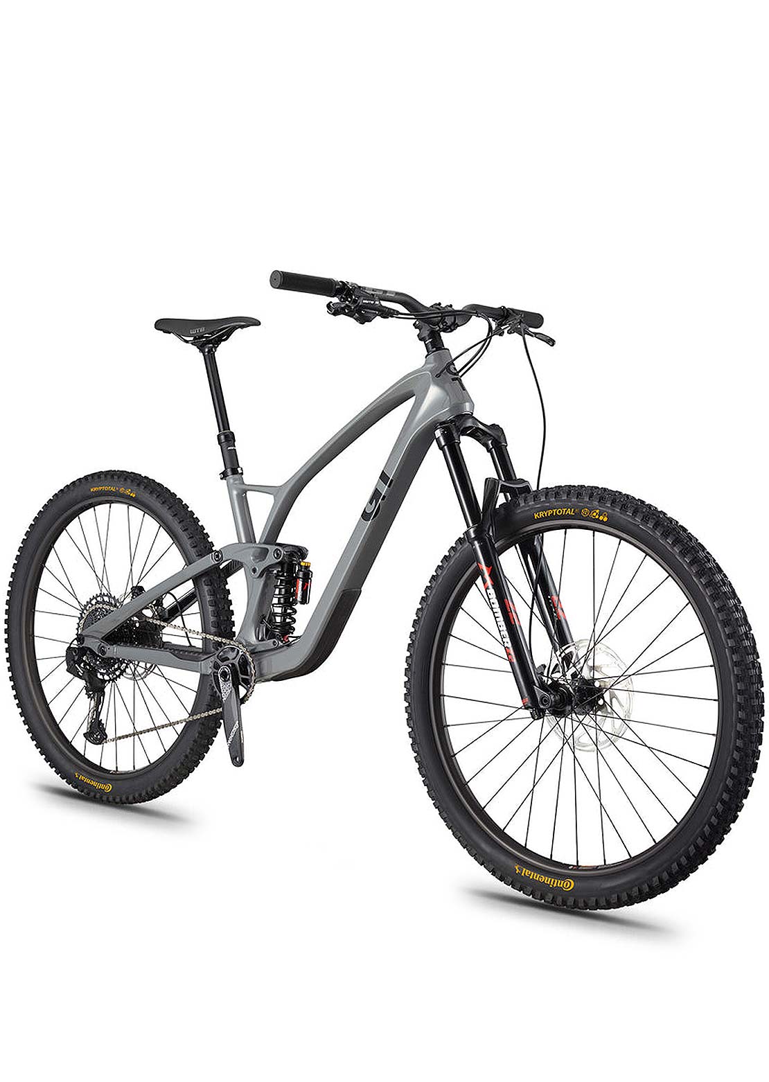 GT Bicycles Unisex 29 Carbon Elite Mountain Bike Wet Cement Gray