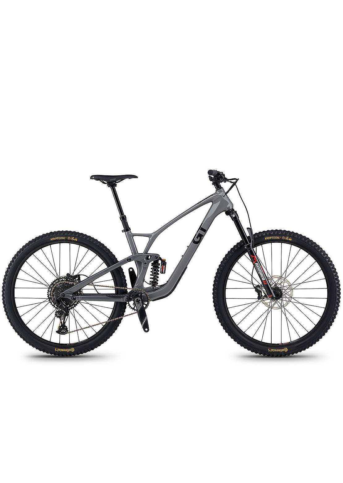 GT Bicycles Unisex 29 Carbon Elite Mountain Bike Wet Cement Gray