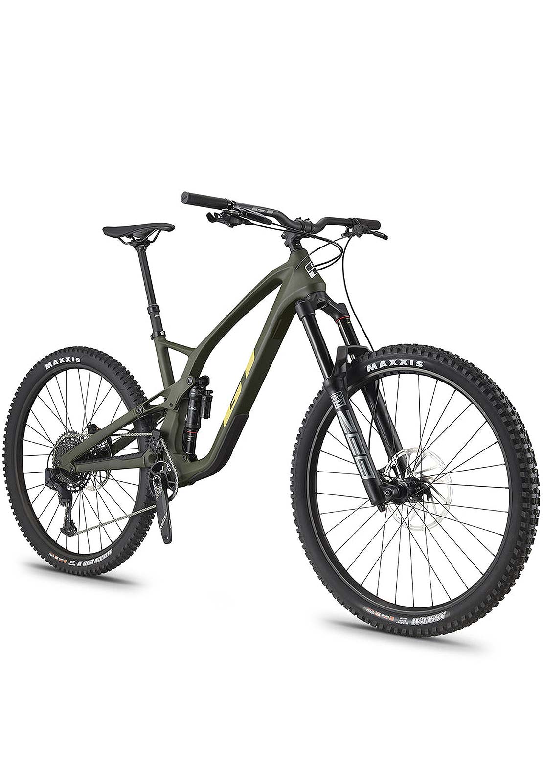GT Bicycles Unisex 29 Force Carbon Pro Mountain Bike DGR Military Green