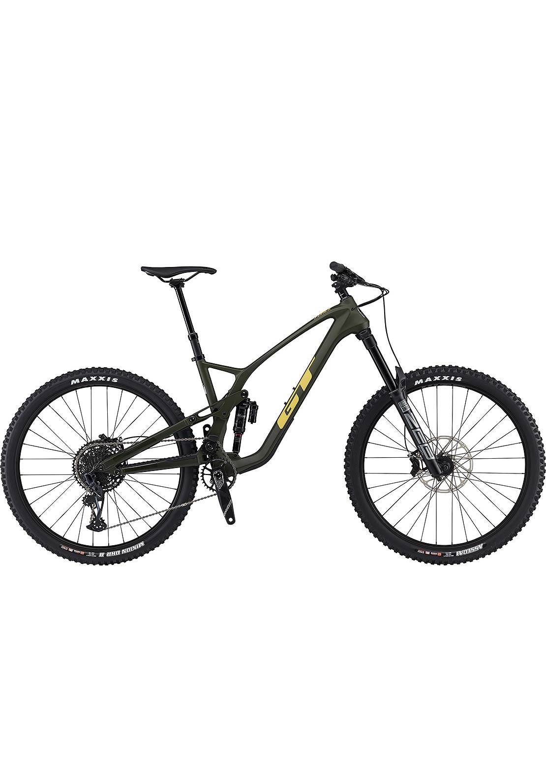 GT Bicycles Unisex 29 Force Carbon Pro Mountain Bike DGR Military Green
