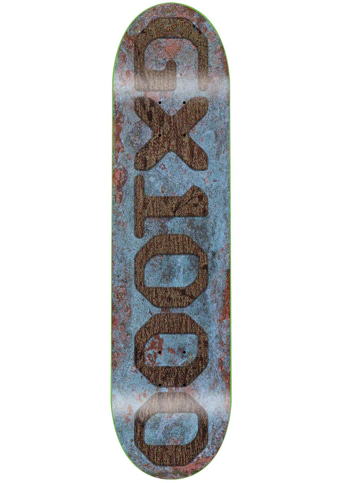 GX1000 Unisex OG Logo Patina Skateboard Deck Blue/Brown