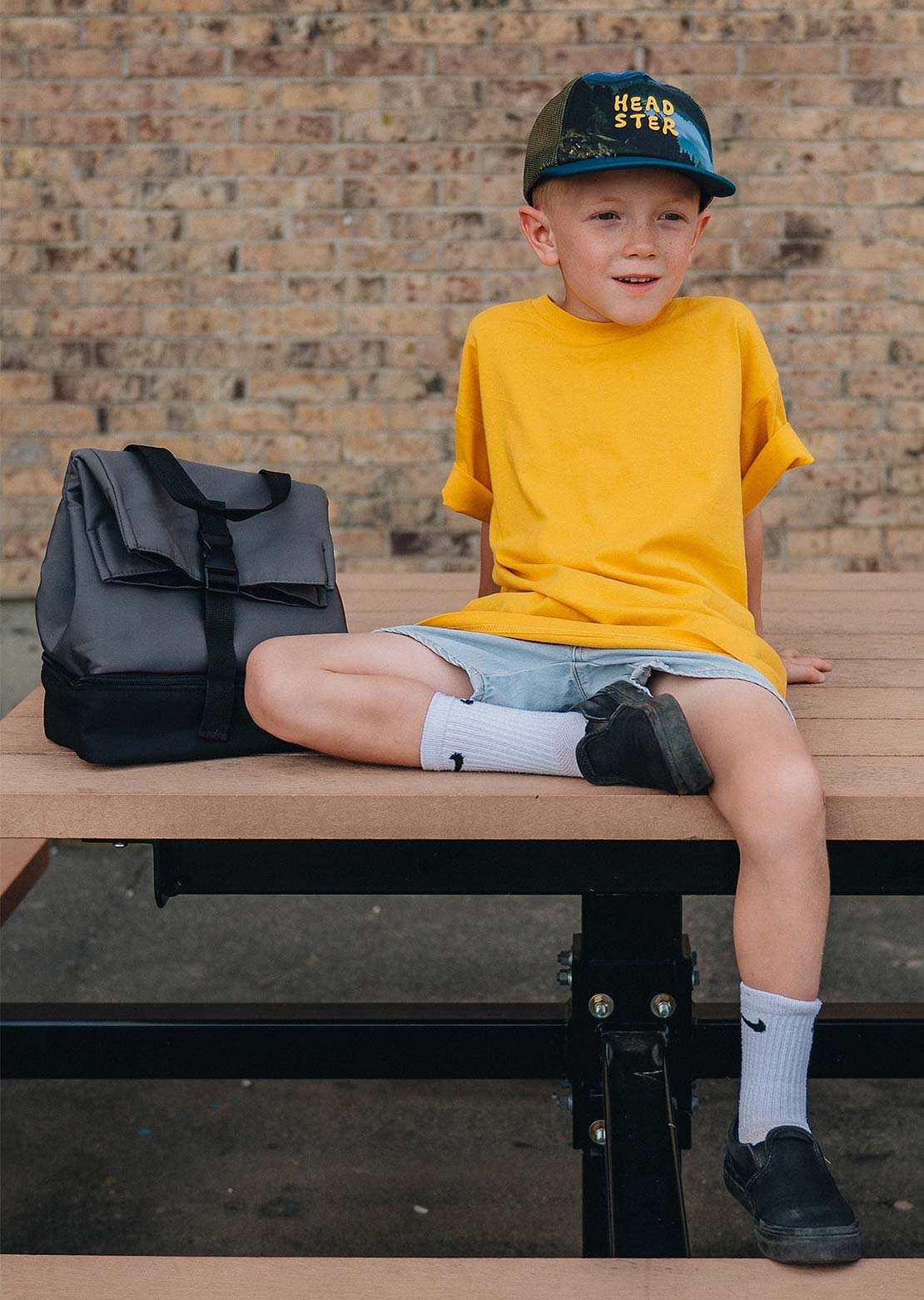 Headster Junior Colorblock Pepper Lunch Box Charcoal