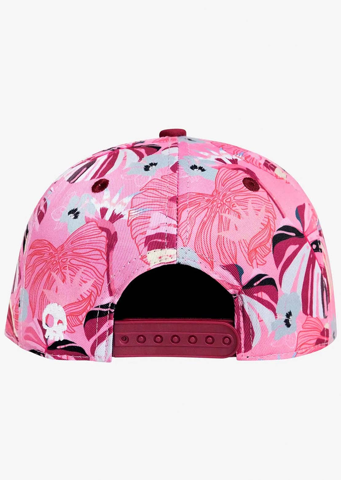 Headster Junior Panama Snapback Cap Rasberry Red